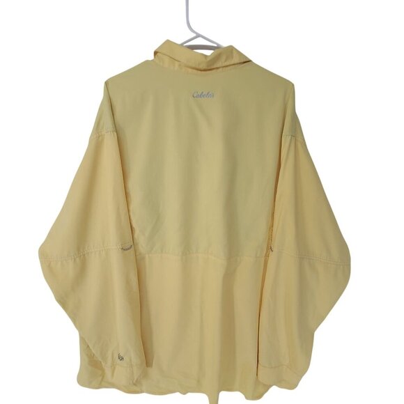 Cabela's Men's Button Up Shirt Jacket Yellow Size 2XL Gorpcore, Fishing - Picture 4 of 7